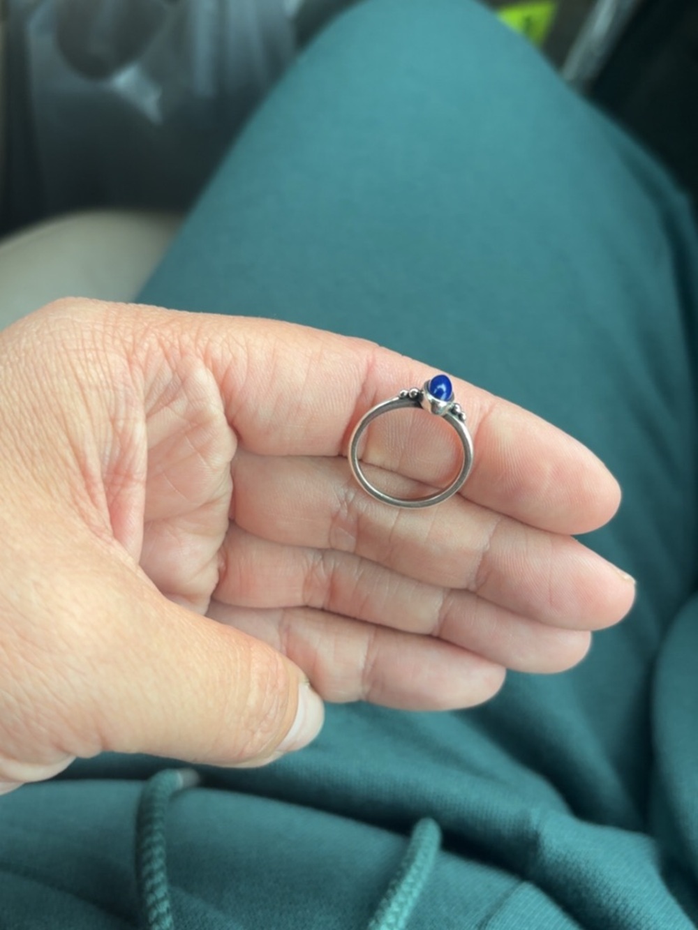 James Avery Sterling Silver Lapis
Stone Ring Size 6